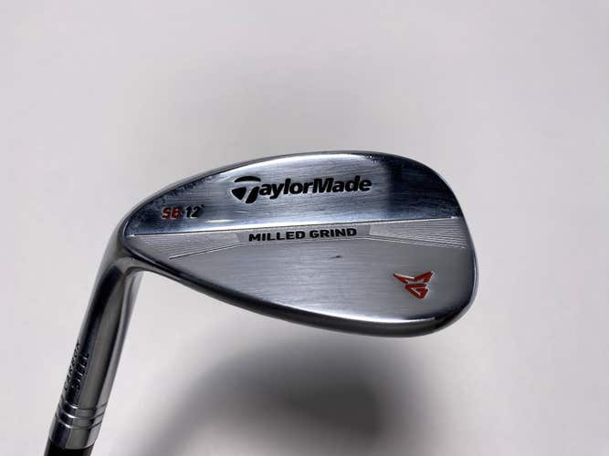 TaylorMade Milled Grind Satin Chrome Wedge 56* 12 SB-Grind DG Wedge Steel LH