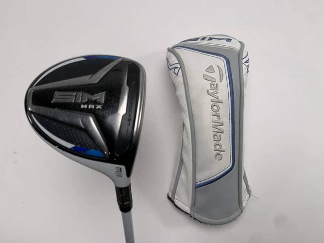 TaylorMade SIM MAX 3 Fairway Wood 15* Aldila NV Blue 45g Ladies RH HC