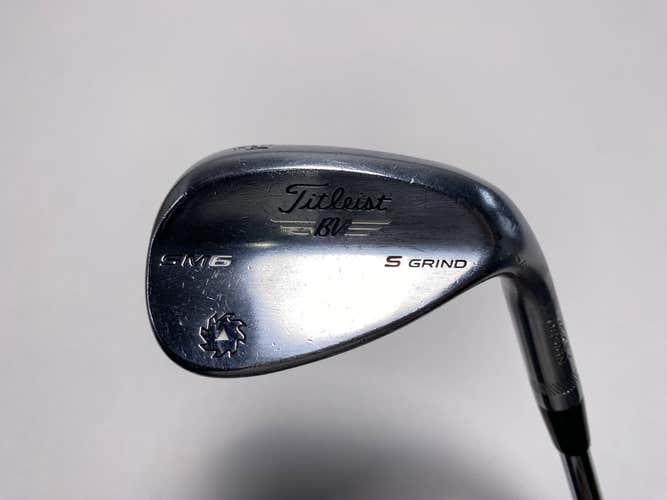 Titleist Vokey SM6 Tour Chrome Sand Wedge SW 54* 10 Bounce Wedge Steel Mens RH