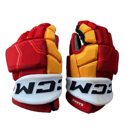 CCM HGQLPP - Used NHL Pro Stock 14" Gloves - Tyson Barrie (Red/Yellow/White)