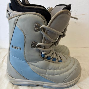 5Y (Big Kids / Youth) Burton ION Grom Snowboard Boots All Mountain (Used)