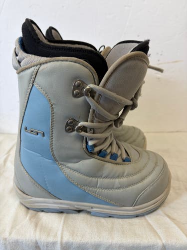 5Y (Big Kids / Youth) Burton ION Grom Snowboard Boots All Mountain (Used)