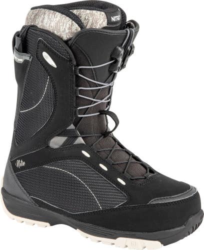 Nitro Monarch TLS Snowboard Boots, US Women's Size 8.5, Black - Sand New 2024