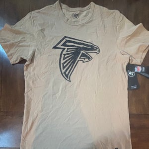 Atlanta Falcons NWT Men's Large '47 Brand Tan Short Sleeve T-Shirt