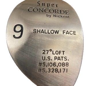 Nickent Super Concorde Shallow Face 9 Wood 27* Ladies Graphite 41" RH HC Nice