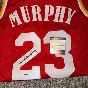 Autographed Calvin Murphy Basketball Jersey-PSA Authentic
