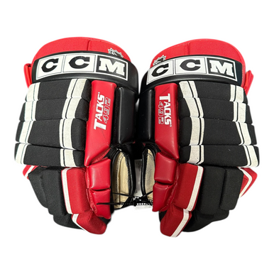Used CCM TACKS Senior Gloves Black 15" 11375-S000372086