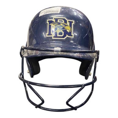 Used Schutt Batting Helmet w/Mask Navy Blue M/L 11375-S000370123