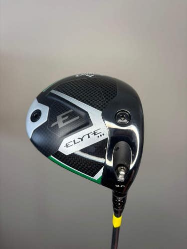 Callaway Elyte Triple Diamond Driver 9 Denali Charcoal Stiff Flex 45.5 +HC