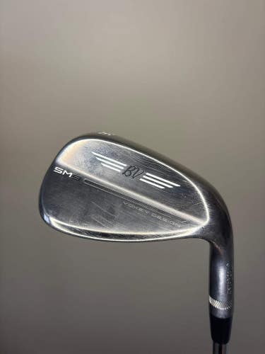 Titleist Vokey SM9 Brushed Steel Sand Wedge 56 / 14F Wedge Flex 35.25 NICE