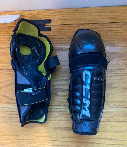 Junior CCM Tacks AS 580 11" Shin Pads (Used)