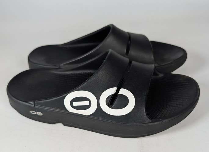 OOFOS OOAHH Sandal Slide Recovery Women's Size: 8 Black Comfort