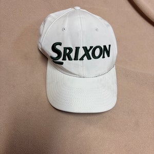 White Adult Unisex Large Srixon Hat (Used)