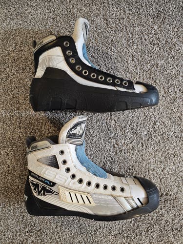 Senior Mission Inhaler FL1 Inline Hockey Goalie Boot & Cowling ONLY - Regular Width Size 9 (Used)