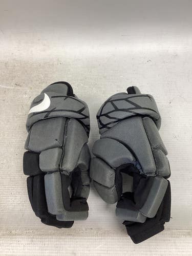 Used Nike VAPOR LT YTH Lacrosse Gloves Junior Grey SM 11851-S000042617