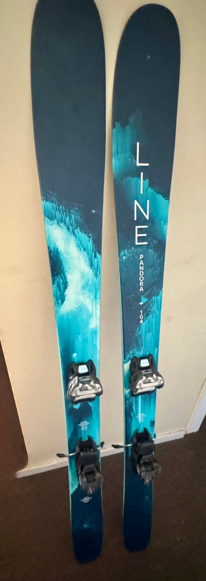 Line Sick Day 186 cm All Mountain Skis With Bindings (Used