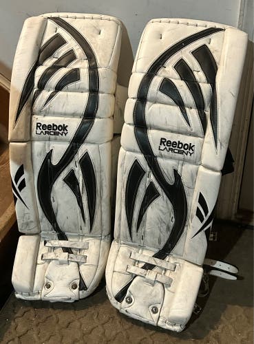 34" 2013 Reebok Larceny Goalie Leg Pads (Used)