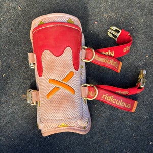Red Absolutely Ridiculous Shin Guards (Used)