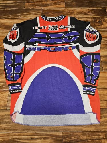 Vintage 1995 AXO Sport Jersey Team Issue  Jersey AMA PRO Racing Motocross Sz XL