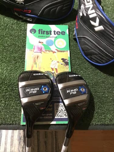 Cobra Left Handed Long F8 One Length Hybrids Set 4H & 5H Stiff 75g Graphite 37