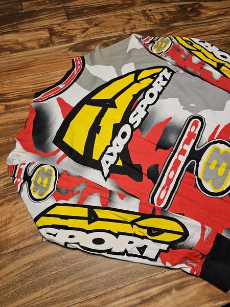 Vintage AXO Sport 1990s AMA PRO Motocross Comp 8 All Over Print