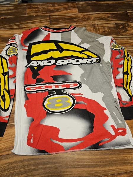 Vintage AXO Sport 1990s AMA PRO Motocross Comp 8 All Over Print