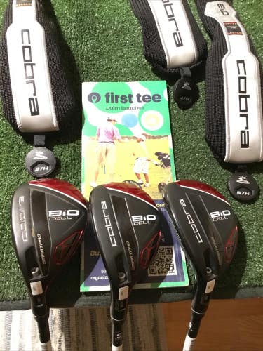 Cobra Left handed Bio Cell Red Hybrids Set (2-3H, 3-4H, 4-5H) Stiff 63g Graphite