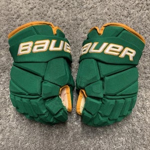 Bauer Vapor 2X Game Used Hockey Gloves 14” Greenway Wild