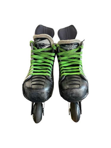 Used Mission Roller Hockey Skates Grey Youth 12.0 10299-S000305190