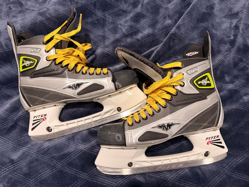 Mission Fuel 85 Senior Men's Ice Hockey Skates 11E - Excellent Condition