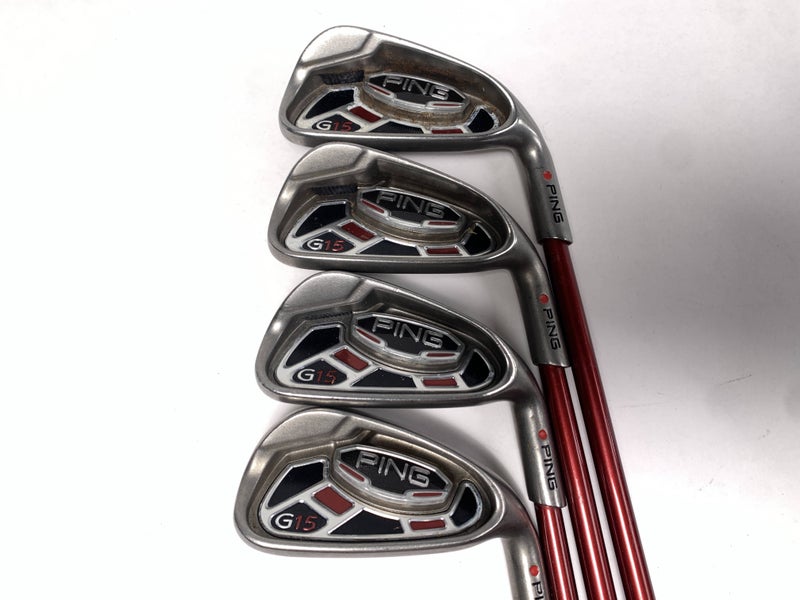 Ping G15 Iron Set 5-8 Red Dot 1* Flat TFC 169I Regular Graphite Mens RH