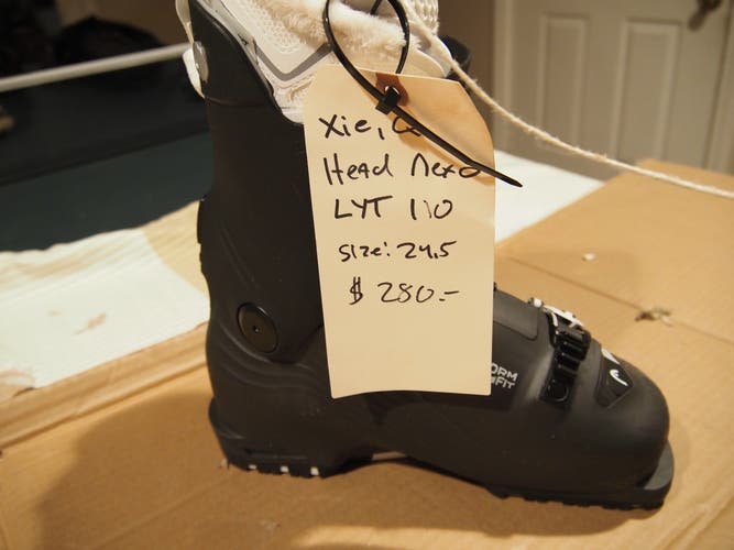 Mondo 24 & 24.5 Women's HEAD All Mountain Nexo Lyt 110 Ski Boots Medium Flex (New)