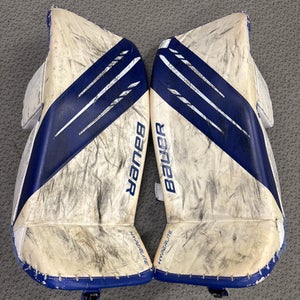 Used Bauer HYPERLITE GOAL PADS Goalie Leg Pads Senior None 32" 11858-S000086327