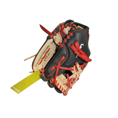 Used Rawlings BRAVES BB/SB Glove T-ball White/Red/Navy 10" 11834-S000045402