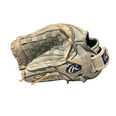 Used Rawlings SURE CATCH BB/SB Glove LH Throw Grey 12" 11834-S000045382