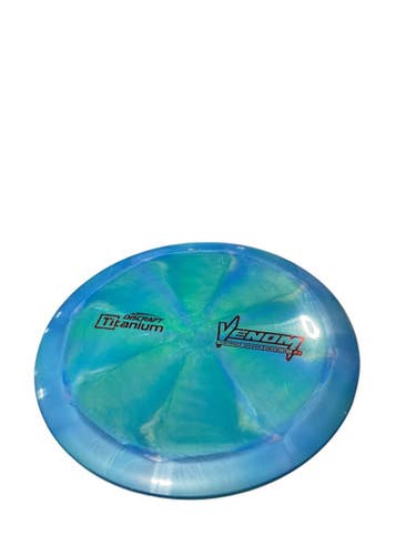 Used Discraft VENOM DRIVER Disc Golf Driver Carolina Blue 11834-S000045444