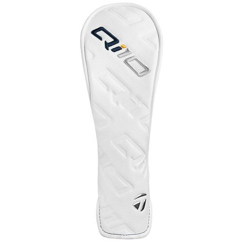 Ladies TaylorMade Qi10 White/Navy Hybrid/Rescue Golf Headcover