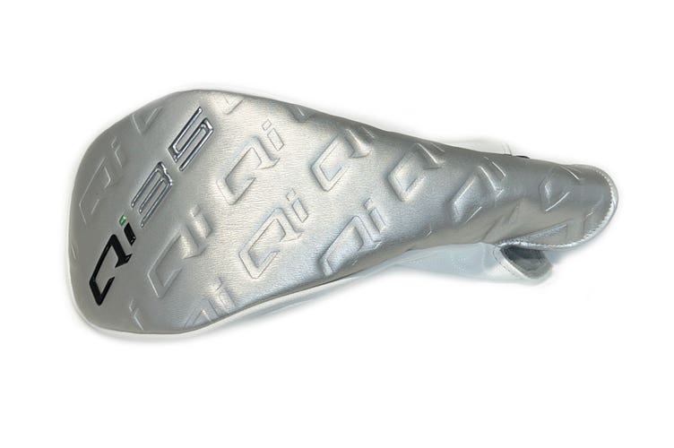 Ladies TaylorMade Qi35 Silver/White Driver Golf Headcover