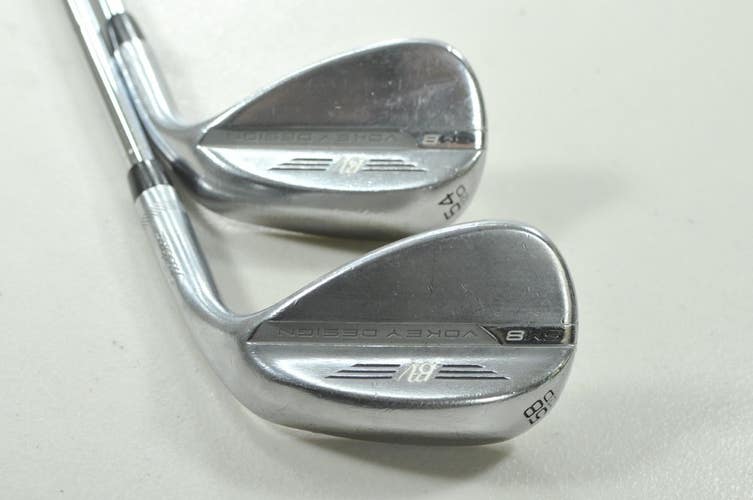 Titleist Vokey SM8 Tour Chrome 54*, 58* Wedge Set Right Steel # 210077