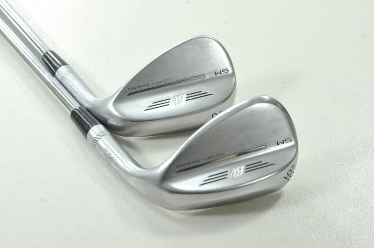 Titleist Vokey SM9 Tour Chrome 52*, 56* Wedge Set RH BV Wedge Flex Steel #210079