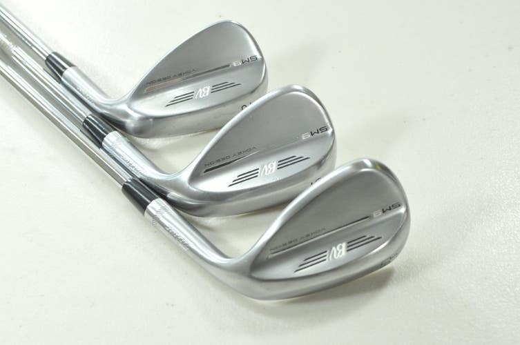 Titleist Vokey SM9 Tour Chrome 52*, 56*, 60* Wedge Set Right BV Steel # 210036