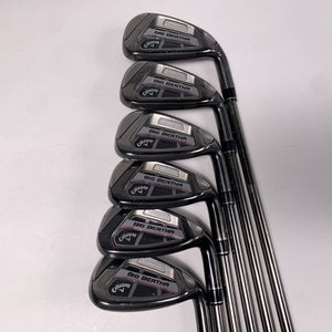 Callaway Big Bertha OS Iron Set 6-PW+AW Recoil ES 460 F2 Senior Graphite Mens RH