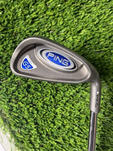 Ping G5 6 Iron White Dot Steel Stiff Flex Shaft Demo 37.5” Right Handed