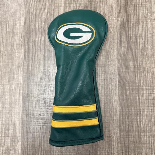 Green Bay Packers Quality Leather Golf Wood Headcover