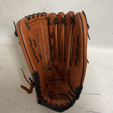 Used Wilson A0700 14 BB/SB Glove RH Throw Brown 14" 11855-S000196226