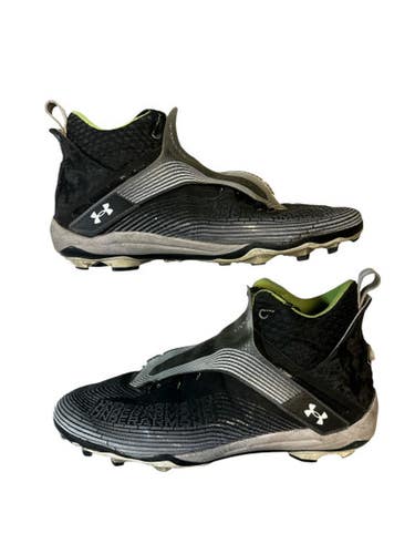 Used Under Armour Adult FB Cleats Black Senior 14 11873-S000207147