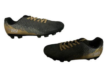 Used SPEED VIPER Soccer Cleats Black And Gold Junior 03.5 11873-S000230935