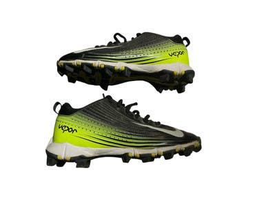 Used Nike VAPOR BB/SB Cleats Black And Neon Green Youth 13.0 11873-S000224019
