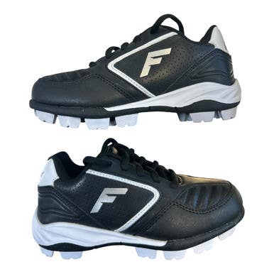 Used Franklin TOURNAMENT BB/SB Cleats Black And White Youth 11.0 11873-S000204207