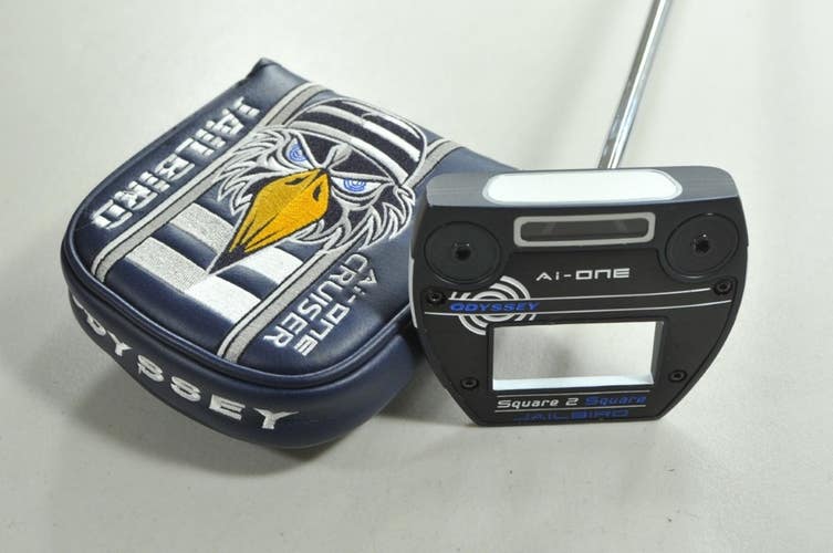 Odyssey Ai-ONE Square 2 Square Jailbird 35.5" Putter RH Steel w/ Cover # 210011